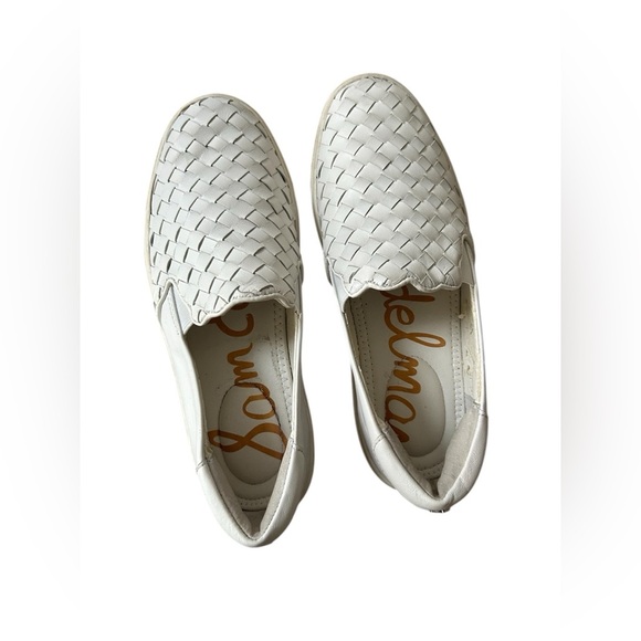 Sam Edelman Women’s Leather Weave Slip On Sneakers size 5.5/35.5 EU - Picture 2 of 10
